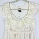 Vintage Rue 21 Y2K Babydoll Top Size Small Deadstock NEW Milkmaid Tie Back Photo 2