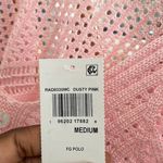 Crave fame  Pink Crochet Crop Top Size Medium NWT Photo 6