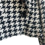 Ellen Tracy Women Jacket 6P Black Cream Geometric Print Wool Blend Artsy Career Photo 8