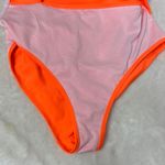 Vibrant Orange One Piece Swimsuit Size L Photo 7
