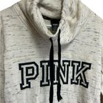 PINK - Victoria's Secret PINK Victoria Secret Sweatshirt Pullover Size Medium  Cowl Neck Spell Out Photo 2