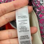 Chico's NWT Pleated High Neck Scarf Print Sleeveless A Line Maxi Dress Boho S Photo 9