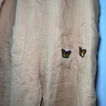 Mate the Label  Maya‎ Linen Overalls Jumper Jumpsuit Apricot Peach Size M Photo 5