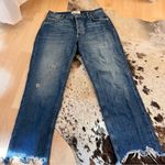 We The Free  Free People Distressed Straight Leg Cut‎ Off Jeans Size 27 Photo 2