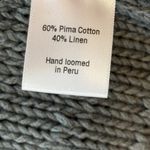 NWT Wol hide Stone Vest Tank Woman M/L Gray Knit Top Pima Cotton Linen Cozy Size L Photo 12