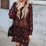 Ulla Johnson  Dress Size 4 100% Silk Boho Patterned‎ Sheer Detail Photo 12