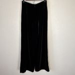 Heidi Weisel Womens Wide Leg Black Silk Velvet Pants Size 8 Fully Lined Holiday Photo 3