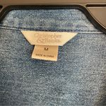 Christopher & Banks  Denim Shirt Women’s M Snow Days Snowman Snowflake Embroidery Photo 2