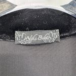 NIKIBIKI Vintage Y2K  Velvet Jacket Juniors Large Black Whimsigoth Silver Buttons Photo 4