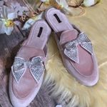 Victoria's Secret VICTORIA’S SECRET DIAMOND BOW SLIPPERS SIZE MEDIUM Photo 5