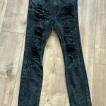 One Teaspoon  Runaways Destroyed Distressed Super Skinny Jeans Low Waist Sz 25 Photo 2
