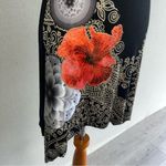 Desigual  ALACANT 40T2478 Short Sleeve T-Shirt Top Low Hem Applique Print Black S Photo 5