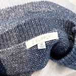 Z Supply  Sawyer Striped Crewneck Pullover Sweater Blue Cream Medium Photo 2