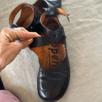 TRIPPEN Vivienne DARK plum almost black Leather Wrap Strap Shoe EU 36 us 6 Photo 7