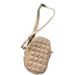 Bebe  Quilted Crossbody Phone‎ Bag Champagne Gold Chain Strap Small Purse Photo 4