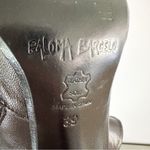 Paloma Barcelo Black Leather Colorful Heel Ankle Buckle Contemporary Boots 39 Size 8 Photo 8