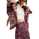 Farm Rio NWOT Anthropologie Bohemian IKAT Fringe Blazer Cardigan -Large Photo 6