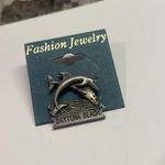 NWT Pewter Dayton Beach Brooch Pin Florida Travel Pin Photo 1