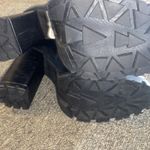 ZARA Schutz  Lace-Up Black Leather Combat Boots Photo 10