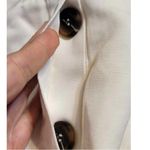 Reiss Oakley Button Belted Linen Blend Midi Skirt Ivory 0 NEW Photo 6