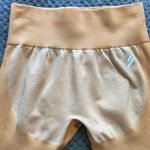 DOYOUEVEN  Seamless Athletic Butt Lift Orange White Leggings Size Large EUC #7043 Photo 2