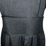 Urban Outfitters OUTFITTERS SILENCE & NOISE Charcoal Denim Raw Hem Skater Dress EUC Small Photo 4