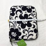 Vera Bradley Night & Day Black and White Floral Quilted Tablet Sleeve Photo 6