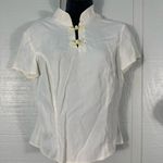Le chateau Le Cheateau  Vintage Off White Short Sleeve Top Size Small EUC Photo 1