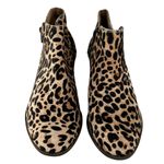 Lucky Brand Burklee Tan and Black Leopard Print Calf Hair Boots Size 7 M Photo 2