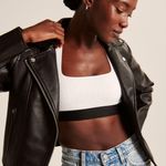 Abercrombie & Fitch Abercrombie Vegan Leather Jacket Photo 3