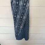 New Directions Women’s Medium Blue Patterned Maxi Wrap Dress Photo 1
