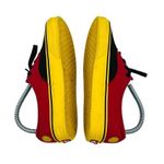 Vans  x Disney Unisex Mickey Red Black Yellow Sneakers Shoes Size M 5 W 6.5 Photo 3