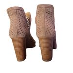 Lucky Brand Larise Suede Leather Perforated Ankle Booties Chunky Heels Size 6 Photo 6