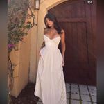 House Of CB  M D-DD 'Amorata' Ivory Pleated Maxi Dress NWOT Photo 9