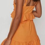 Missguided Orange Mini Dress Photo 1