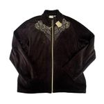 Chico's NEW  Zenergy Velour Embellished Jacket Size 2 (US Large) Photo 1