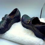 Sanita clogs faux snakeskin size 9 clogs Blue Photo 0