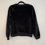 J.O.A. Sz M Women velvet sweatshirt blk Lons Sleev Photo 1