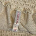 Xhilaration  Women’s Large Cream Off Shoulder Geometric Print Blouse Bohemian Photo 8