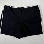 White House | Black Market Women's Black Shorts With White Piping Size 8 Photo 0