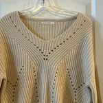 Moon & Madison Beige Knit V Neck Pullover Sweater Size S Tan Photo 5