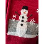 Breckenridge ‎ plus size 1X Ugly Christmas Sweater NWT Snowman half zip knit Red Photo 5