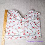 New! Beth Richards Free People GIA top floral print,‎ size L Red Photo 3