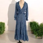 MISA Los Angeles Amelia maxi dress Cerulean Ditzy floral Photo 1