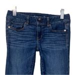 American Eagle  Jeans Artist Crop Low Rise Medium Blue Stretch Women’s Size 6 Photo 2