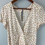 Free People Ivory Mia Peaches Wide Leg Jumpsuit Size 4 Photo 6