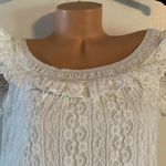 One World NWT  Women’s White Lace Sundress Size Medium Photo 2