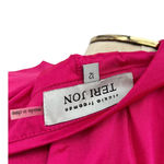 Rickie Freeman for Teri Jon Taffeta Shirt Dress w/ Eyelet Skirt Hot Pink Size 12 Photo 12