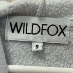 Wildfox  Blue Assymetrical Wings Hoodie size S Photo 3