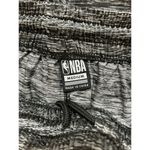 Nba Men’s Black Gray Athletic Basketball Shorts Size Medium Logo Side Stripes Photo 2